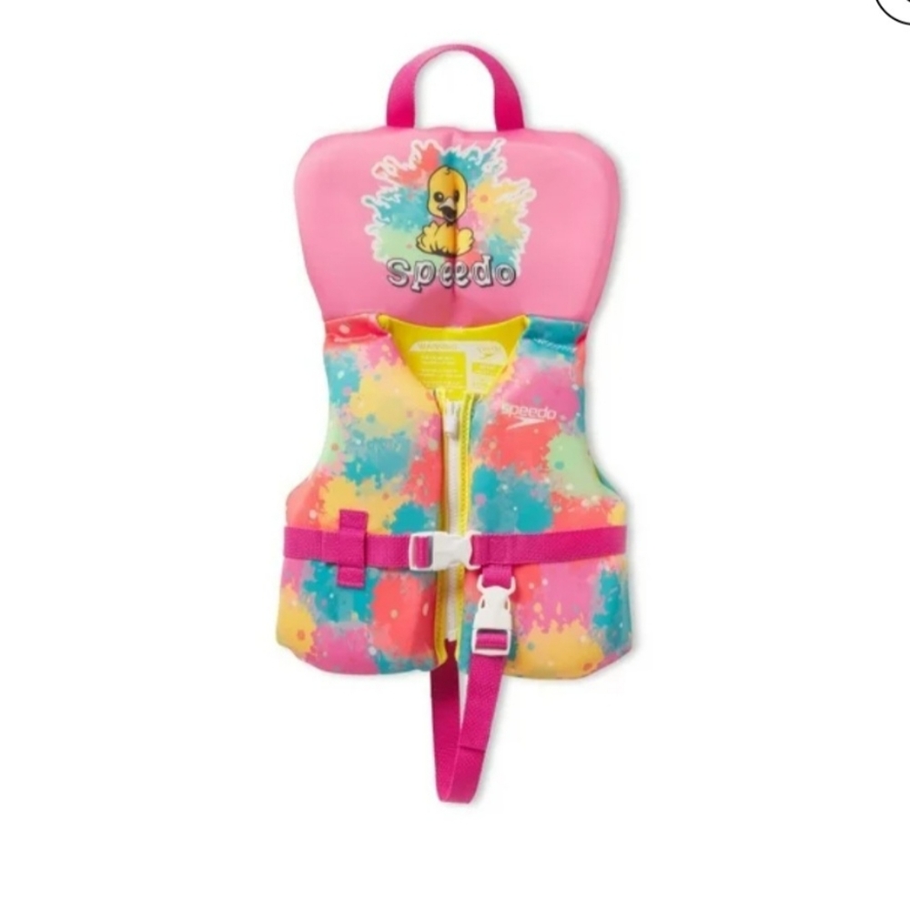 Speedo Infant PFD Life Jacket Vest - Ducky Spots. NWT. Floaty